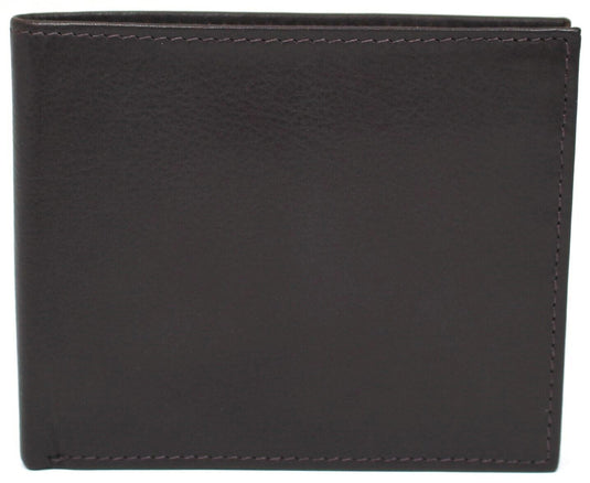 RFID Genuine Leather Wallet. Colours: Black or Brown. Style No: 11043