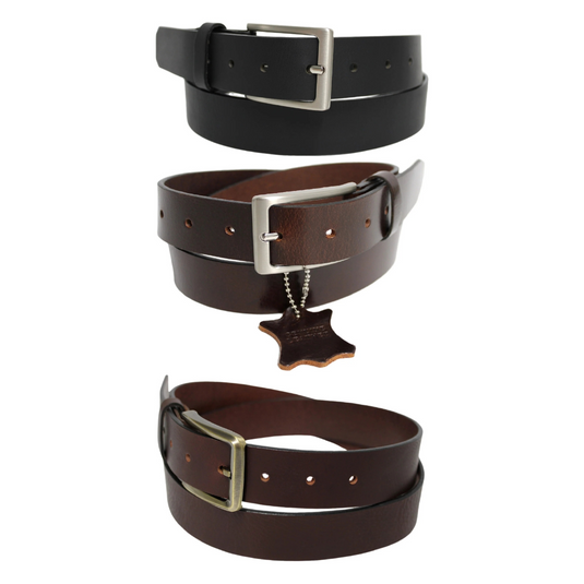 Hide & Chic Full Grain Leather Belt. Width 35mm. Style No 41012