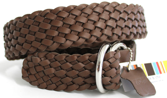 Quality Full Grain Leather Plaited Belt. Style No: 41037