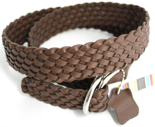 Quality Full Grain Leather Plaited Belt. Style No: 41037