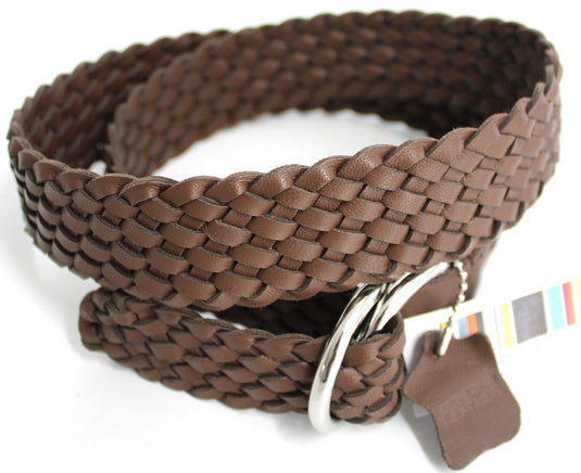 Quality Full Grain Leather Plaited Belt. Style No: 41037