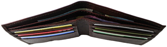 RFID Genuine Leather Wallet. Colours: Black or Brown. Style No: 11043
