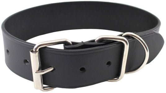 Quality Full Grain Leather Dog Collar. Width: 40mm. Colours: Black or Brown.