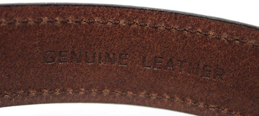 Hide & Chic Full Grain Stitched Leather Belt in Black & Brown. Style number 41009