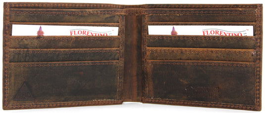 RFID Genuine Leather Wallet. Colours: Black or Brown. Style No: 11043