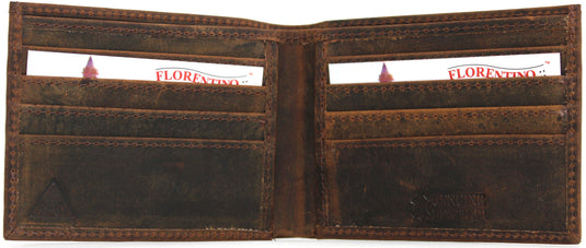RFID Genuine Leather Wallet. Colours: Black or Brown. Style No: 11043