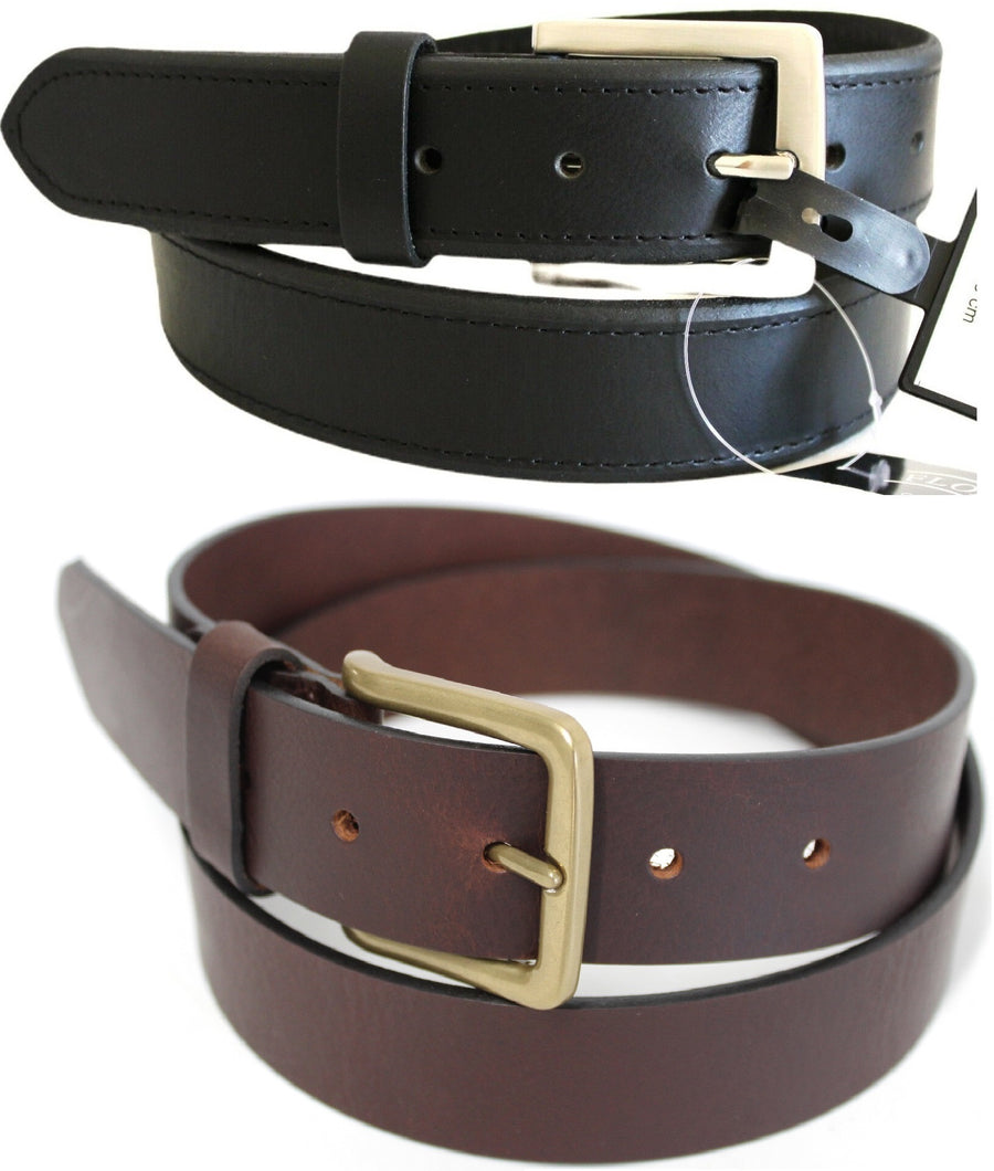 Budget New Genuine Leather Belt. Colour: Black or Brown. Style: 41016. Florentino