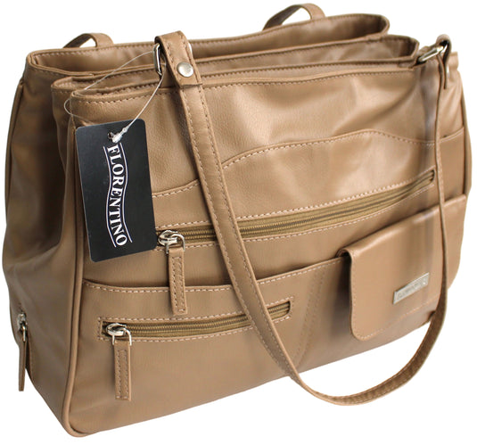 Multi Compartment Handbag with Shoulder Straps. Style No: 4291.