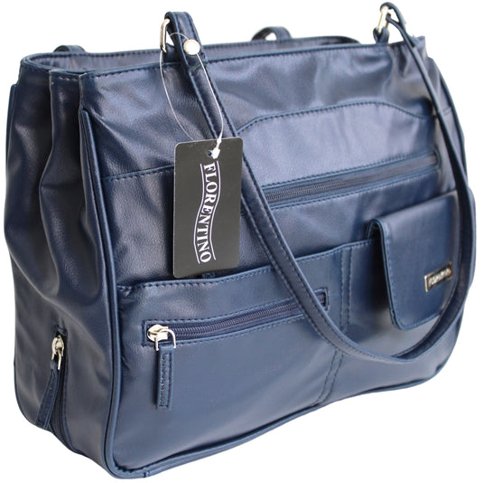 Multi Compartment Handbag with Shoulder Straps. Style No: 4291.