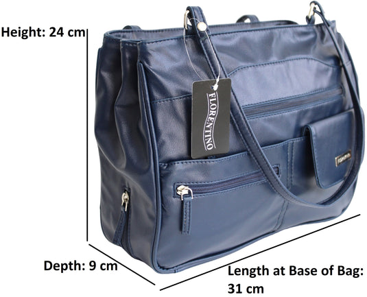 Multi Compartment Handbag with Shoulder Straps. Style No: 4291.