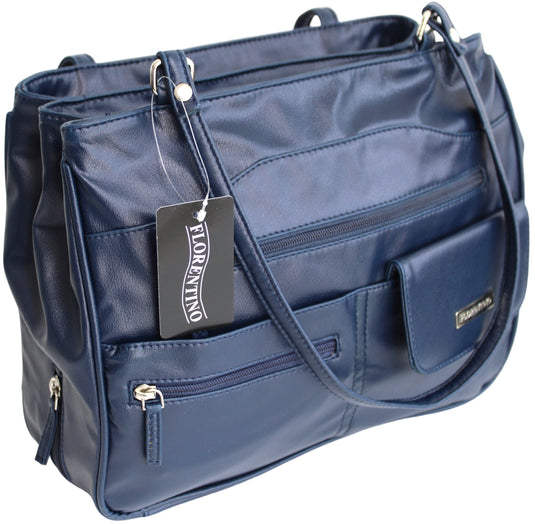 Multi Compartment Handbag with Shoulder Straps. Style No: 4291.