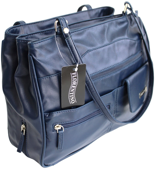 Multi Compartment Handbag with Shoulder Straps. Style No: 4291.