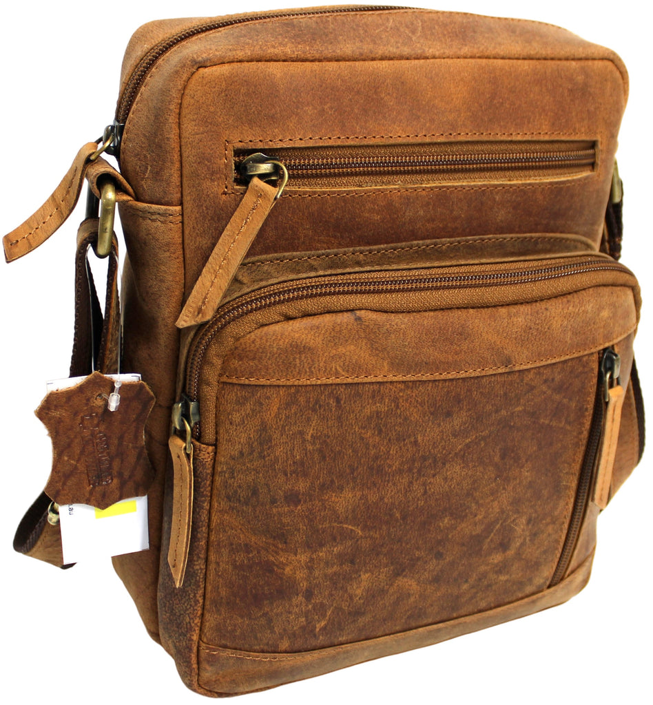 Quality Full Grain Hunter Leather Shoulder/Crossbody Bag. Style No: 51015. COMING SOON.