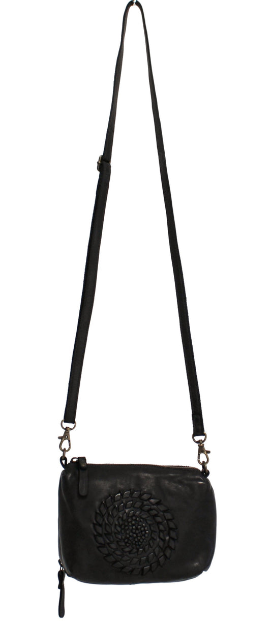 Quality Full Grain Leather Shoulder Bag with Adjustable Shoulder Strap. Style No:1867.