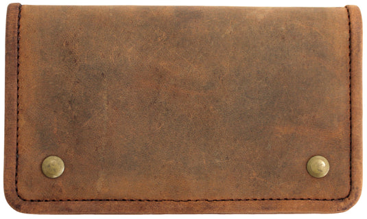 Quality Full Grain Vintage Leather Tobacco Pouch Style: 12035. BROWN. Compact Size.