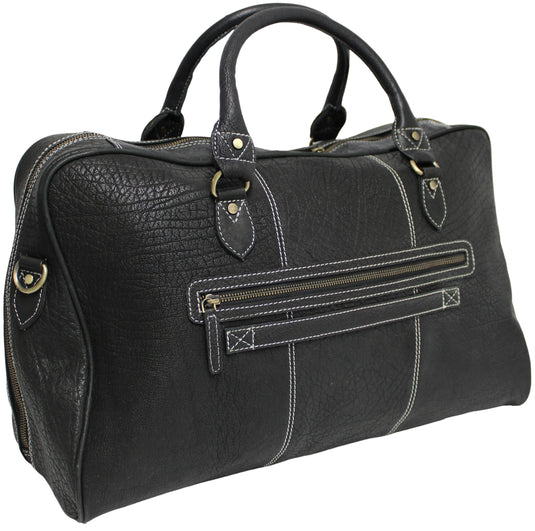 Weekender Bag, Large Travel Duffel Bag Genuine Leather, Carry on Overnight Bag.