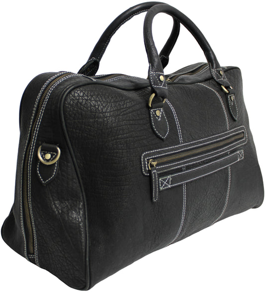 Weekender Bag, Large Travel Duffel Bag Genuine Leather, Carry on Overnight Bag.
