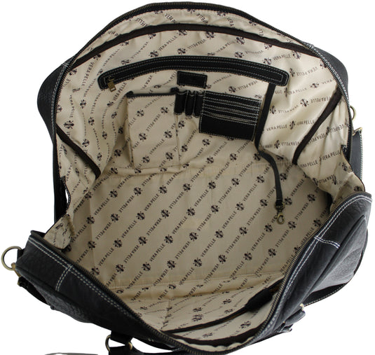 Weekender Bag, Large Travel Duffel Bag Genuine Leather, Carry on Overnight Bag.