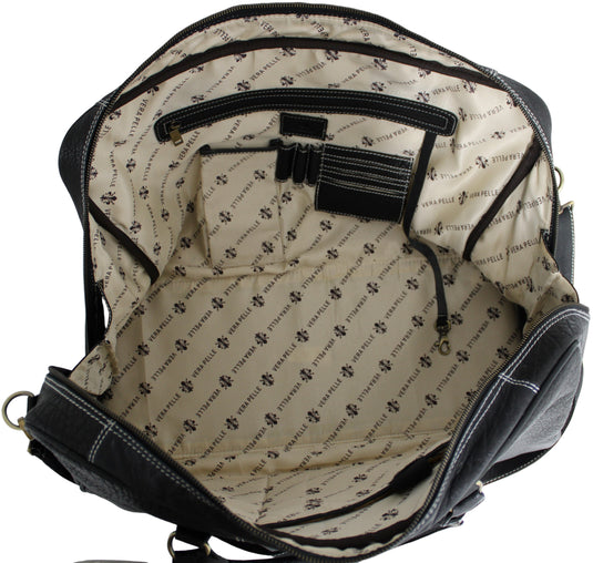 Weekender Bag, Large Travel Duffel Bag Genuine Leather, Carry on Overnight Bag.