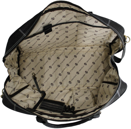 Weekender Bag, Large Travel Duffel Bag Genuine Leather, Carry on Overnight Bag.