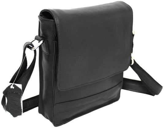 Quality Full Grain Hunter Leather Shoulder/Crossbody Bag. Style No: 51020.