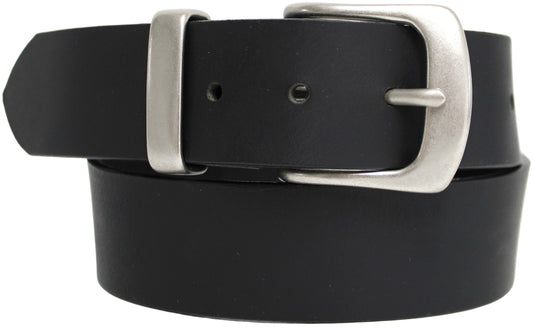 Solid Brass Buckle and Keeper. Quality Full Grain Genuine Leather Belt | Style No: 41004