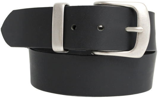 Solid Brass Buckle and Keeper. Quality Full Grain Genuine Leather Belt | Style No: 41004