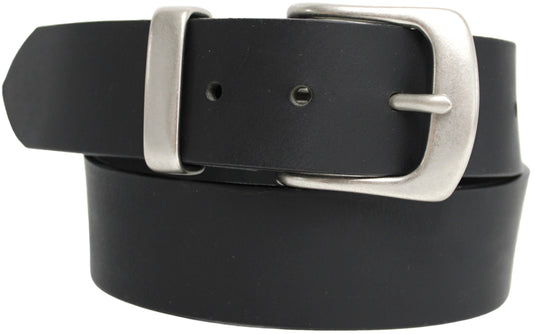 Solid Brass Buckle and Keeper. Quality Full Grain Genuine Leather Belt | Style No: 41004