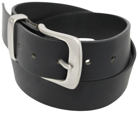 Solid Brass Buckle and Keeper. Quality Full Grain Genuine Leather Belt | Style No: 41004