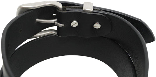 Solid Brass Buckle and Keeper. Quality Full Grain Genuine Leather Belt | Style No: 41004