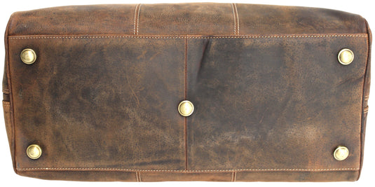 Weekender Bag, Large Travel Duffel Bag Genuine Leather, Carry on Overnight Bag.