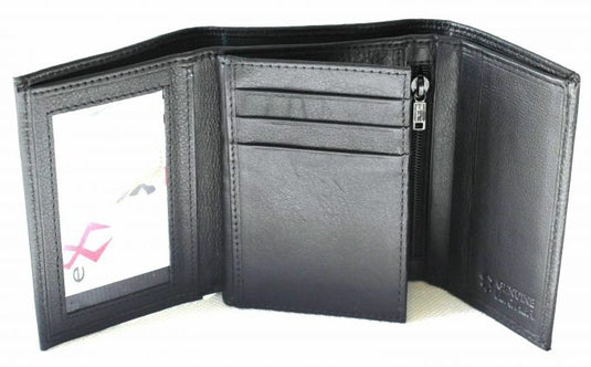 Personalised Monogrammed Wallet in Gold, Silver or Black Embossed. Hide & Chic