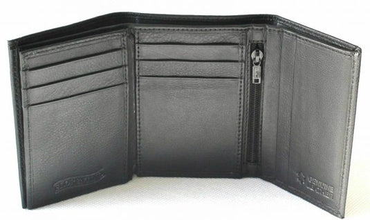 Personalised Monogrammed Wallet in Gold, Silver or Black Embossed. Hide & Chic