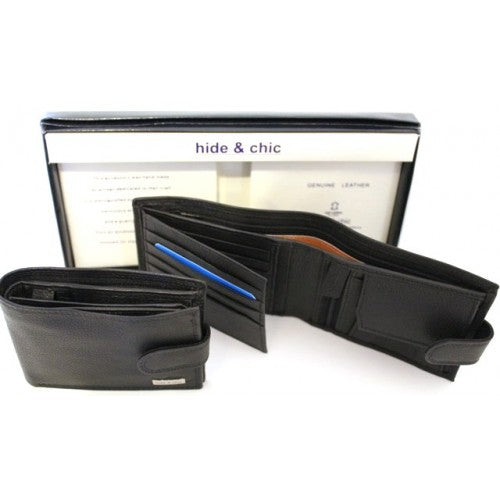 Quality Full Grain Cow Hide Leather Wallet. Style: 11020 Hide & Chic