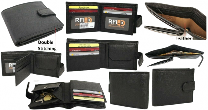 Quality Full Grain Cow Hide Leather Wallet. Style 11021 Hide and Chic