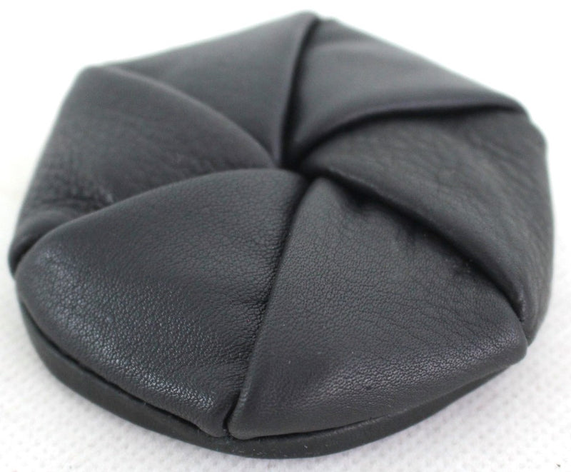 Black Leather Twista Australian Made Coin Purse STYLE NO: 11029 Hide & Chic