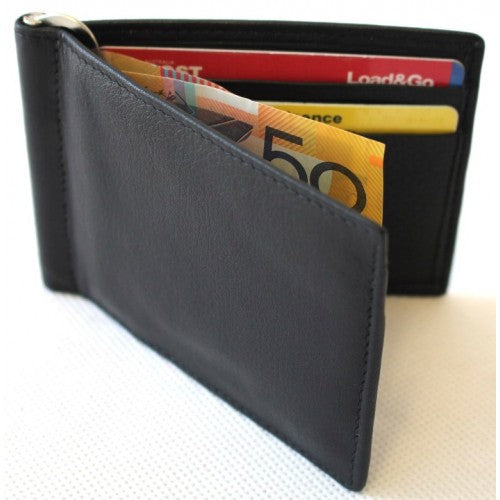 Quality Full Grain Cow Hide Leather Money Clip. Style No: 11030 Hide & Chic