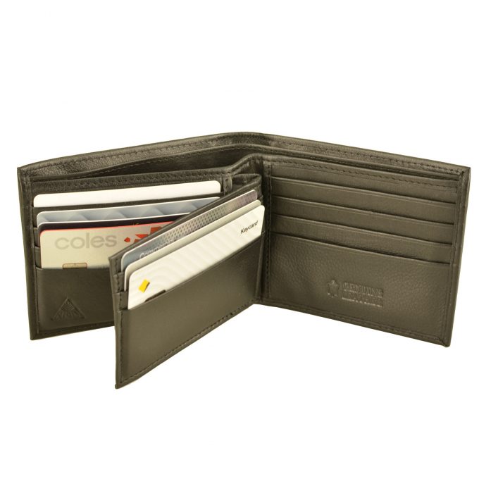 RFID Lined Cow Hide Leather Wallet. Style 11037. Hide & Chic