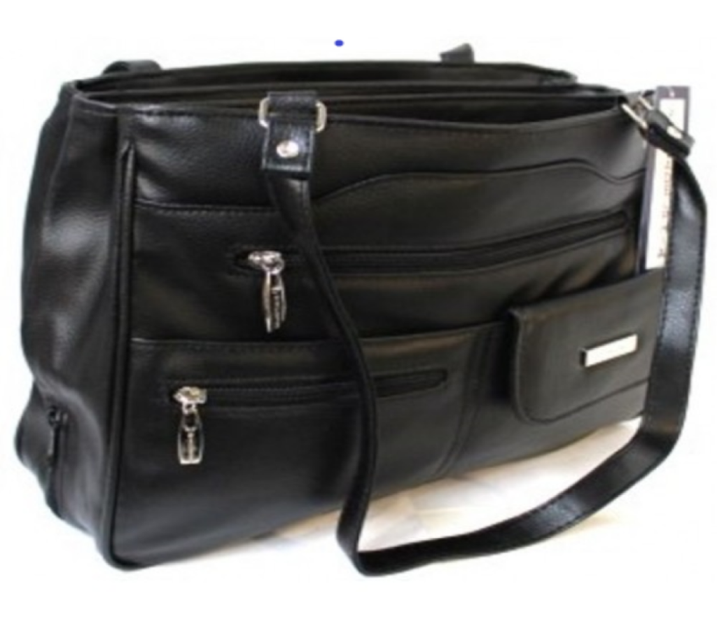 Multi Compartment Handbag with Shoulder Straps. Style No 4291