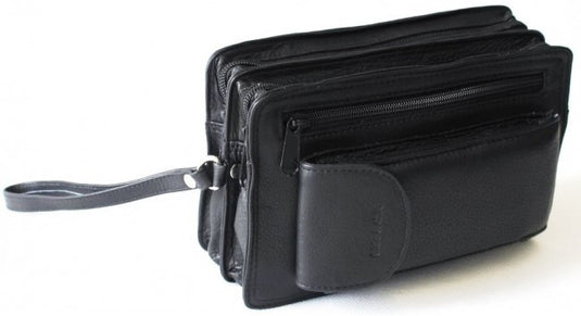 Hide & Chic Full Grain Hunter Leather Men’s Clutch Bag. Style No 52009