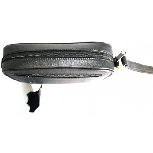 Black Full Grain Leather Mens Clutch Bag. Style No: 51012 Hide & Chic