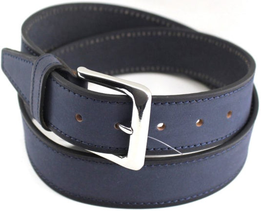 Hide & Chic Full Grain Leather Men’s Belt. Colour: Navy. Style 41024