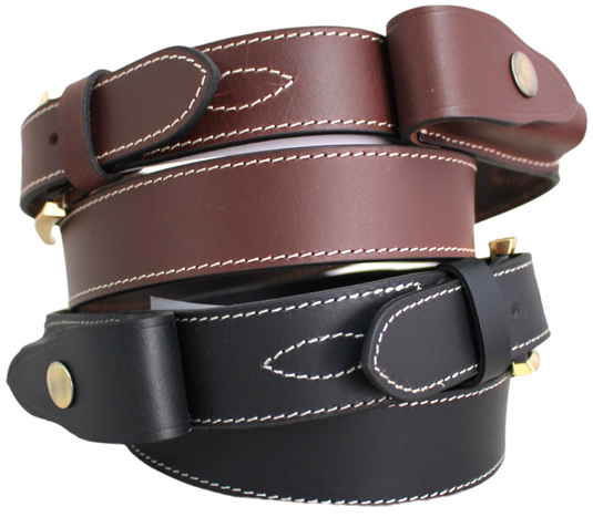 Hide & Chic Stockman’s Leather Knife Belt with Knife pouch. Black or Brown. Style: 41014