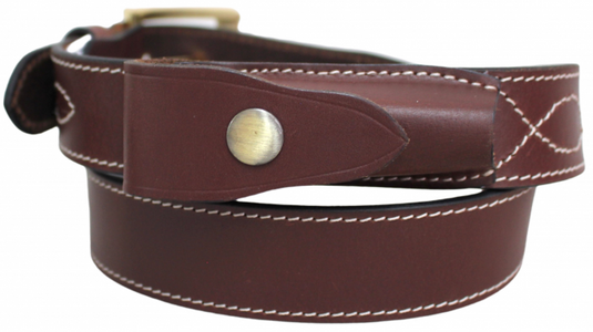 Hide & Chic Stockman’s Leather Knife Belt with Knife pouch. Black or Brown. Style: 41014