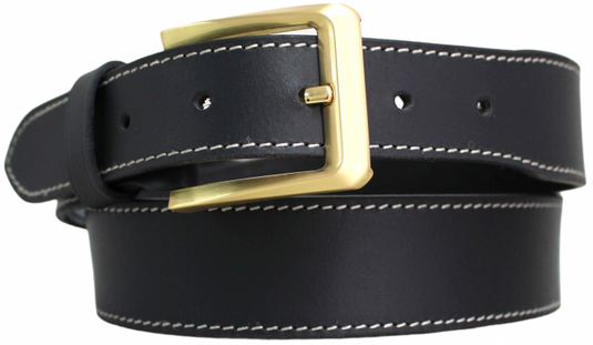 Hide & Chic Stockman’s Leather Knife Belt with Knife pouch. Black or Brown. Style: 41014