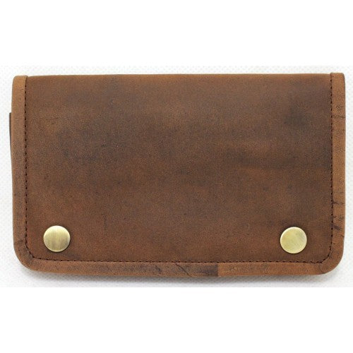Full Grain Cow Hide Hunter Vintage Leather Tobacco Pouch. Style: 12033 Hide & Chic