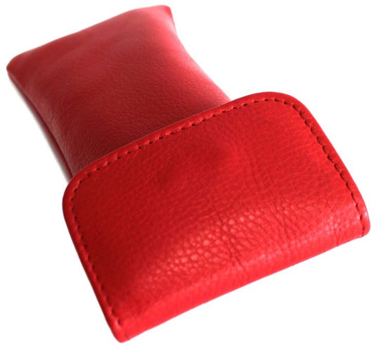 Glasses Case with Genuine Leather and Padding. Colours: Black, brown and red. Style: 11036 Hide & Chic