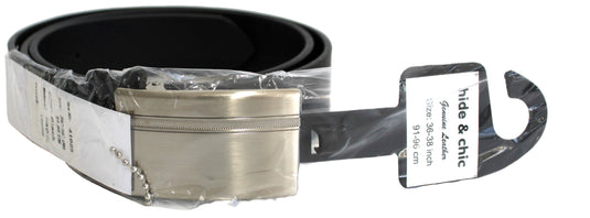 Hide & Chic Full Grain Leather Men’s Belt. Style 41025